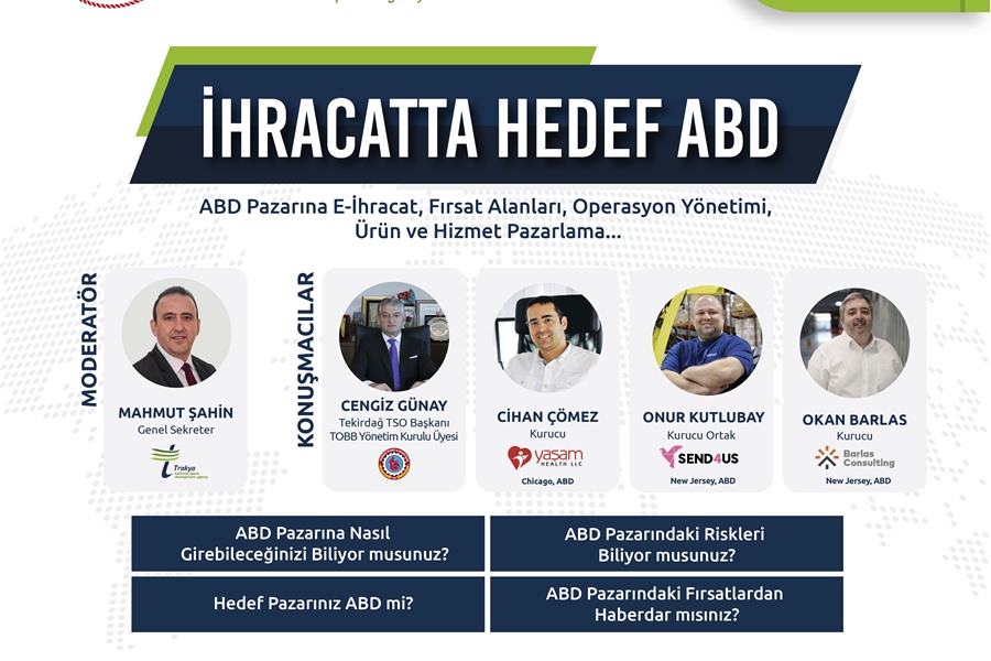 İHRACATTA HEDEF ABD